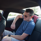 Here is normal-sized adult human Jalopnik EIC Patrick George, whom we crammed in the back seat for science.